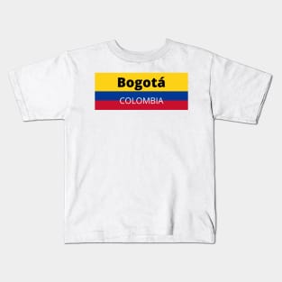 Bogotá City in Colombian Flag Kids T-Shirt